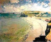 Claude Monet Beach in Pourville oil painting reproduction